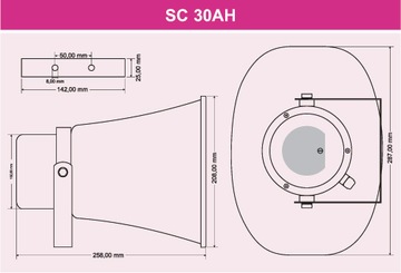 DEXON SC 30AH - Рупорный громкоговоритель