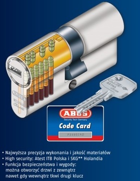 ABUS D10 НИКЕЛЕВАЯ ВСТАВКА 40/30G, ОДОБРЕННАЯ КЛАСС C С РУЧКОЙ