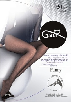 Колготки GATTA FUNNY 01 сетка 20 ден #4 л