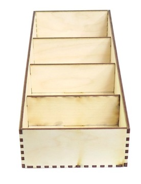 Коробка с 4 компартментами Организатор DeCoupage Kz86