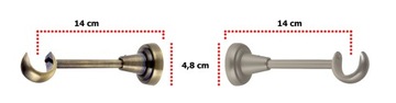 KARNISZ METALOWY Z1905 POJEDYNCZY 19 mm / 220 cm