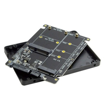 Adapter SATA3 M.2 NGFF mSATA SSD Dual Obudowa