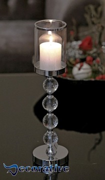 Подсвечник Glamour Lantern Chrome Crystal, набор 1-2-3