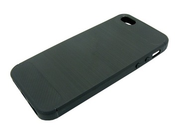 CARBON LUX CASE для iPhone 5 5S SE черный