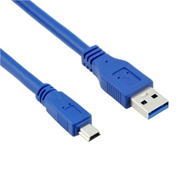 Кабель USB 3.0 типа A — Mini USB 3.0 типа B, 10 контактов, 1 м