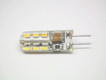 Лампа G4 24x LED 3WAT 230V силикон КАЧЕСТВО холод.