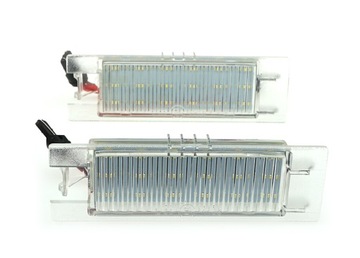 Corsa c d / zafira b / astra h лампочки led номерного знака фото №1