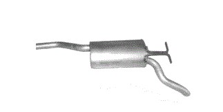 Глушитель конечный mercedes w210 poj.2,0+2,3 +poj.2,2 дизель фото №1