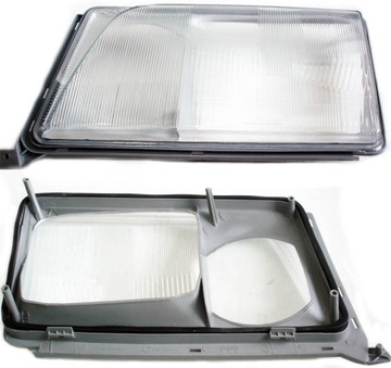 Glass headlights framed mercedes e - class 124 93 - left, фото