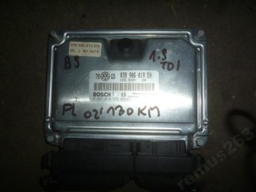 Компьютер passat b5, a4 1.9 tdi, 038906019eh, фото