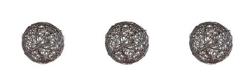 Ball wicker complete 3 pieces decoration garden, фото