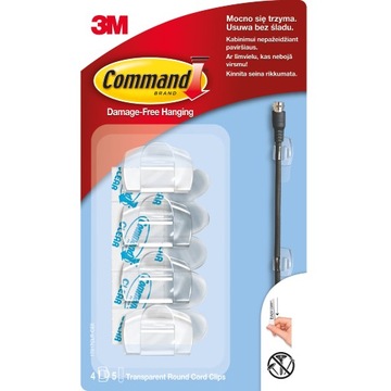 Fasteners transparent to wires 4 pcs. little 3m, фото