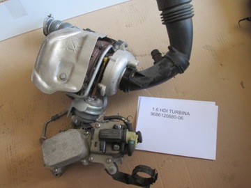 Citroen peugeot 1.6 ehdi turbocharger 9686120680-06, фото