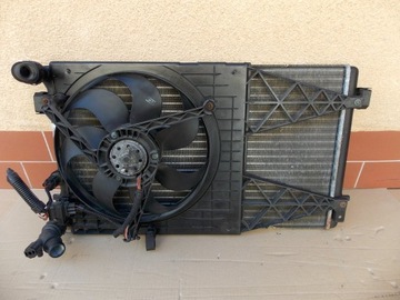 Vw golf 4 water radiator fan 1j0121207, фото