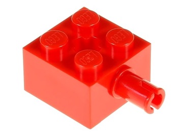 Lego колодка з kolkiem 2x2 6232 6347696 красный - 2 шт., фото