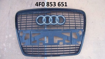 Audi a6 c6 4f0 lattice bumper front, фото