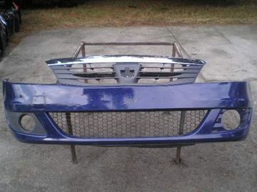 Front bumper front dacia logan new model restyling, фото