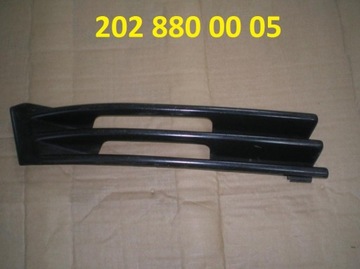 Mercedes w202 c-class lattice cap left bumper, фото