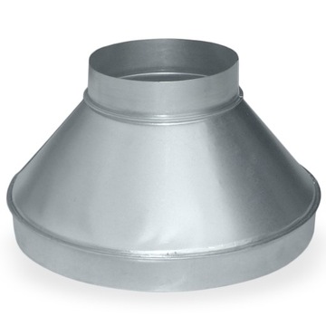 Снижение оцинкованный 400/ 315 секционный termoflex патрубком, фото