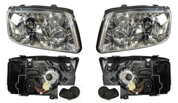 Vw bora фары передние рефлекторы 97 - 05 h4 depo, фото