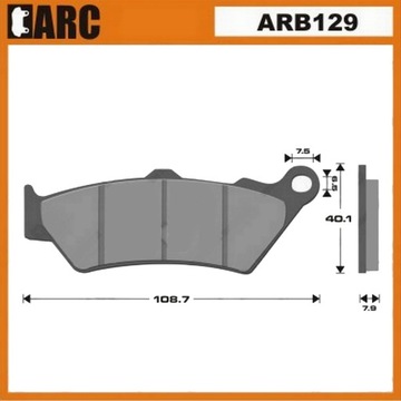 Pads brake front honda cb500 nx650 nt650, фото