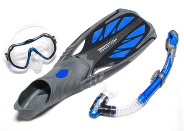 Diving kit aqua - speed diving kit java elba 2 valves shades of blue, фото