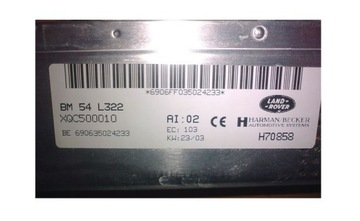 Land rover bm 54 l322 harman becker xqc500010, фото