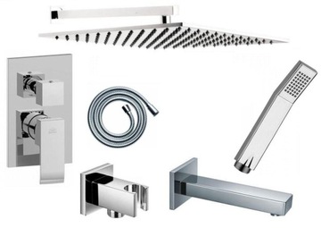 Paffoni level set shower for plaster to salon baths 30, фото