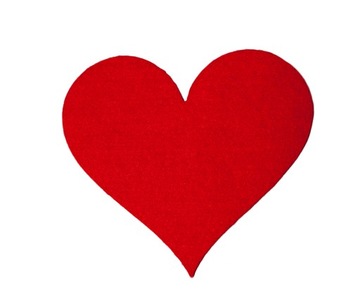 Gasket felt under glass heart st. valentine's day!, фото