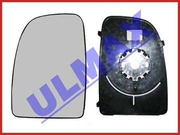 Liner glass mirror fiat ducato 2006- left top, фото