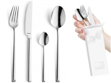 Amefa 24 on cutlery 6 places metropole modern levels thick set 18/ 10, фото