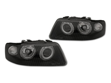 Headlight audi a3 8l0 restyling 2000 fk rims angel eyes, фото
