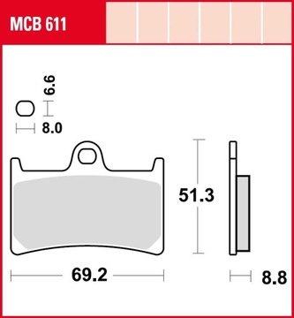Pads brake front yamaha xsr700 fz8 tdm900, фото