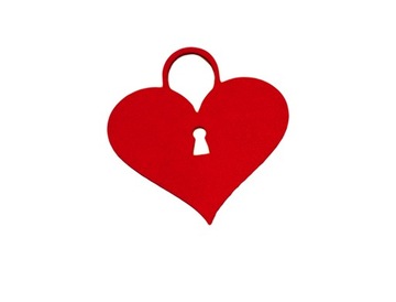 Gasket felt under glass heart pad walentynk, фото