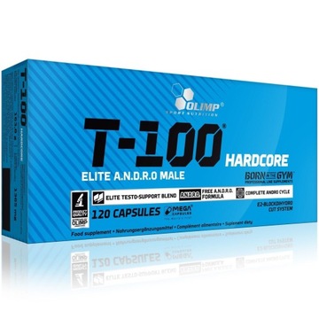 Olimp t-100 hardcore 120kap тестостерон zma, фото