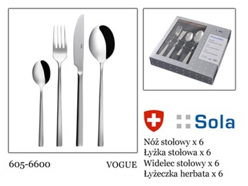 Set. cutlery 24 electrical. vogue lusol sola switzerland, фото