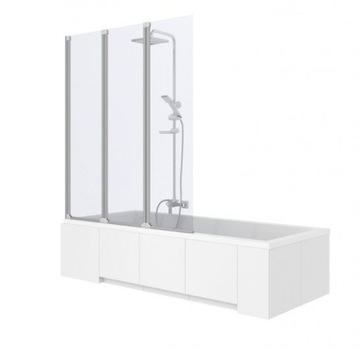Rea agat screen bathtub 3-element. 120cm glass, фото