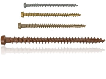Шурупы террасный 5x40 коричневое в powloce wtr 200szt, фото