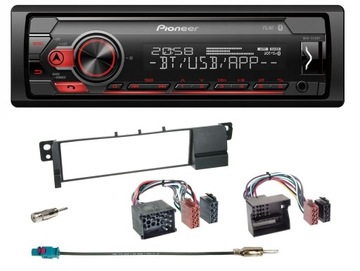 Pioneer mvh-s310bt автомагнитола bluetooth usb bmw 3 e46, фото