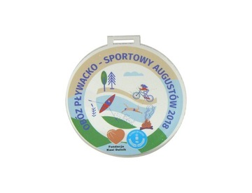 Medals memorable acrylic printed ultraviolet 8x8 50 pcs, фото