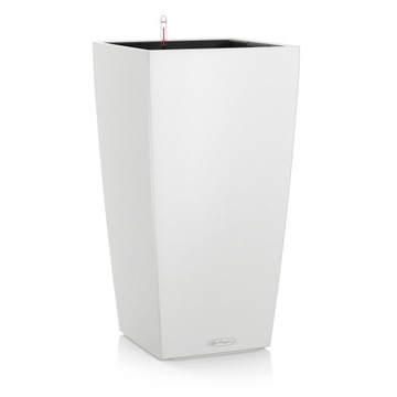 Lechuza flowerpot system irrigation plastic white cubico color 30 30x30x56cm, фото