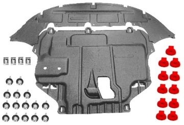 Protection motor+ radiator ford focus mk2+clips, фото