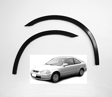 Honda civic накладки защита на крыло 4 шт 95 - 00, фото
