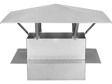 Nozzle chimney visor envelope rectangular acid-resistant 140x210, фото
