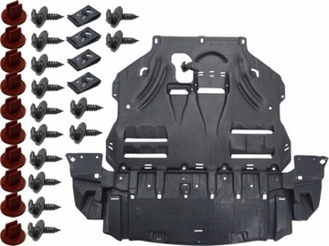 Ford kuga mk2 2012- protection motor radiator clips, фото