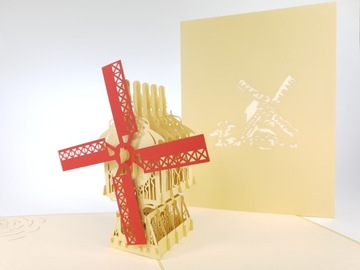 Superb mill card 3-door souvenir for a gift invitation birthday grandparents' day, фото