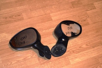 Mirror left 5 contacts right 7 contacts fiat 500 r2017 restyling, фото