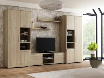Furniture wall apollo sonoma oak for the room large set furniture set for the room salon cabinet, фото
