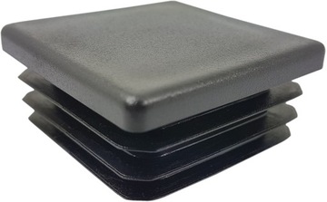 Заглушка профиль черная 35x35 квадрат 100 шт., фото