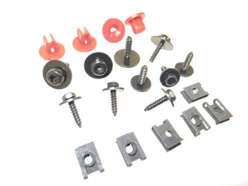Set clip protection fasteners bumper to ford mondeo, фото